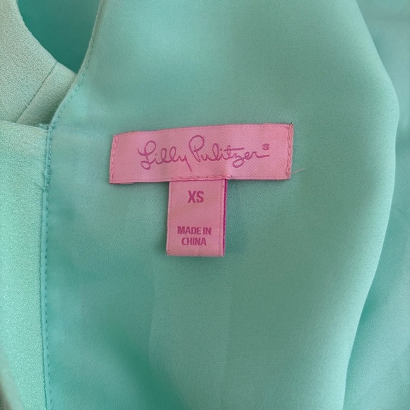 Lilly Pulitzer beautiful mint green beaded shift dress size XS - Picture 8 of 8